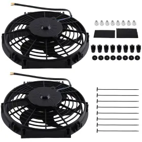 Pwt8ka Maxpeedingrods Dual 10 Inch Electric Cooling Fan Set 12v Universal Push Pull Radiator Mount Kit