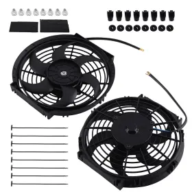 Q4tp5f Maxpeedingrods Dual 10 Inch 12v Universal Slim Radiator Fan Push Pull Cooling Kit With Mounts Q4tp5f Maxpeedingrods Dual 10 Inch 12v Universal Slim Radiator Fan Push Pull Cooling Kit With Mounts