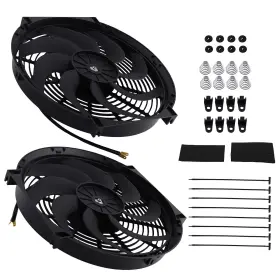 Tod26z Maxpeedingrods 14 Inch Dual Electric Fan Assembly 900cfm For Universal Radiator Application