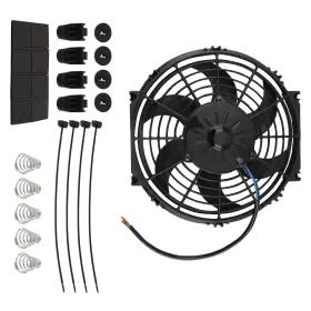 V2xhf6 Maxpeedingrods 10 Inch Curved Blade Cooling Fan 800cfm Push Pull For Universal Radiator Black 80w