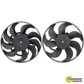 11699940 Maxpower-carparts New Radiator Condenser Cooling Fan Assembly Electric For 2000-2006 Vw Beetle