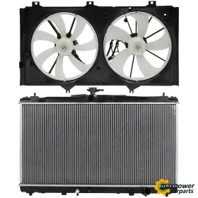 11851662 Maxpower-carparts Replacement Radiator Cooling Fan Kit For 13-18 Toyota Avalon 12-17 Camry 3.5l V6