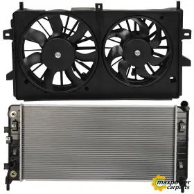 11851732 Maxpower-carparts Electric Radiator Cooling Fan Kit For 06-2007 Chevy Monte Carlo 06-11 Impala 3.5