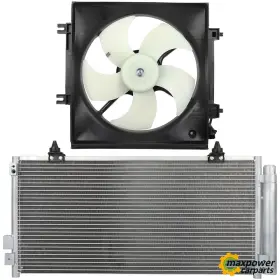 11864117 Maxpower-carparts Electric Ac Condenser Cooling Fan Kit For 08-11 Subaru Impreza 2.5l H4 Gas Sohc