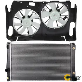 12245116 Maxpower-carparts Electric Cooling Fan And Radiator Kit For 2009-2012 Toyota Rav4 3.5l V6 Gas Dohc