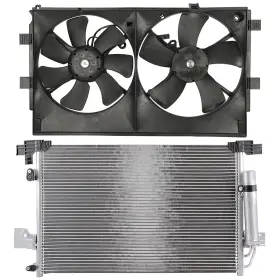 13527791 Maxpower-carparts Electric Ac Condenser Cooling Fan Kit For 2008-2017 Mitsubishi Lancer Sedan
