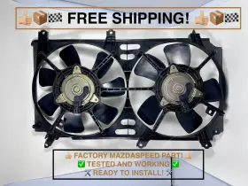 L329-15-150 Mazda 04-05 Msm Mazdaspeed Turbo Miata Radiator Fan Shroud Cooling Fans