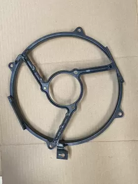 129-505 Mercedes 04 55 Original Auxiliary Cooling Fan Mount Bracket. 55/d110 080801