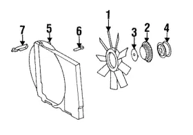 140-500-03-55 Mercedes-benz Genuine Fan Shroud
