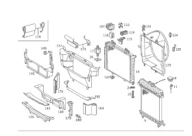 202-505-21-55 Mercedes-benz Genuine Fan Shroud 202-505-21-55 Mercedes-benz Genuine Fan Shroud