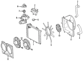 202-505-28-55 Mercedes-benz Genuine Fan Shroud