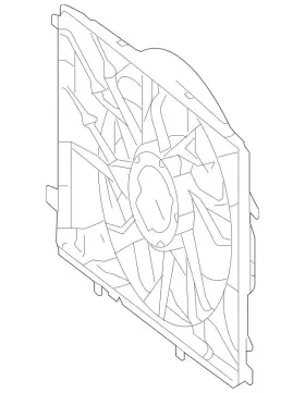 Mercedes-benz 204-500-03-93 Genuine Mercedes-benz Fan Assembly