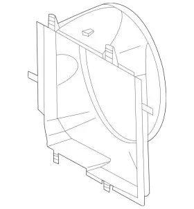 210-505-25-55 Mercedes-benz Genuine Fan Shroud