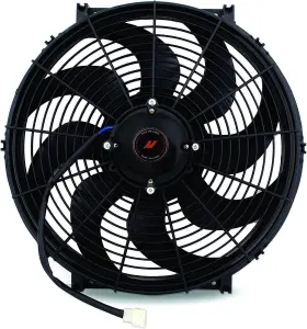 Mmfan-16hd Mishimoto 12 Volts Plastic Race Line High-flow Fan 16 Inch - Black