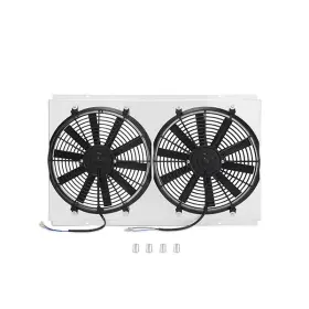 Mmfs-che-68 Mishimoto Aluminum Fan Shroud Fits Chevrolet Chevelle 1968-1972 Silver