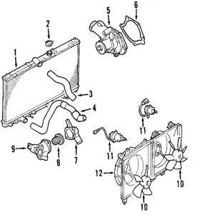 1355a067 Mitsubishi Genuine Fan Shroud