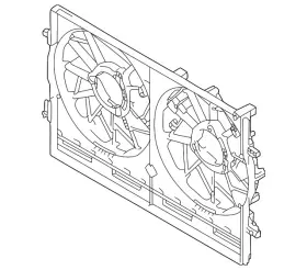 1355a605 Mitsubishi Genuine Fan Shroud