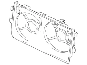 1360a041 Mitsubishi Genuine Fan Shroud