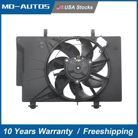 622500 Mo-autos Fit 2011-2019 Ford Fiesta Ac Condensr Radiator Cooling Fan Assembly Oe Style