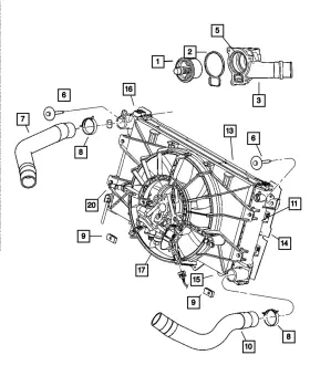 05290099ad Mopar Genuine Radiator Cooling Fan Module 5290099ad