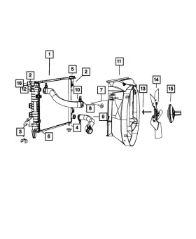 52027999ac Mopar Genuine Cooling Fan