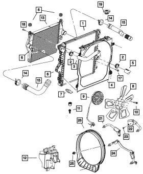 55056985ab Mopar Genuine Fan Shroud