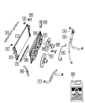 68031875aa Mopar Genuine Fan Shroud