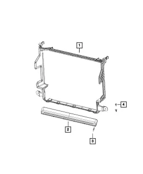 68256146aa Mopar Genuine Radiator Shroud