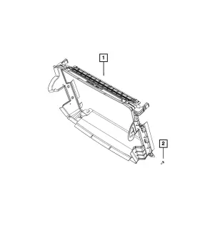 68285111aa Mopar Genuine Radiator Shroud