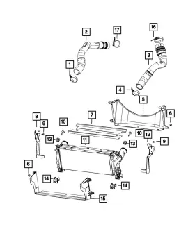 68322665ac Mopar Genuine Charge Air Cooler Shroud