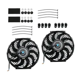 Ms86778v Moto-save 2 12 Inch Electric Radiator Cooling Slim Fans Push Pull Mount Black For Universal