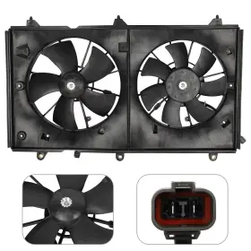 12154054 Motofatory For 2003-2007 Honda Accord Dual Radiator Condenser Fan Assembly 621-580