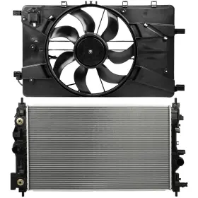 Newmotor 13060820 Radiator Cooling Fan Kit For Chevrolet 2010-2015 Cruze 2016 Limited