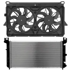 13065998 Newmotor Radiator Cooling Fan Kit For 2007-2013 Gmc Sierra 1500 2008-2009 Hummer H2