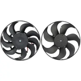 13066004 Newmotor Radiator Condenser Cooling Fan Assembly For 01-04 Audi Tt 99-04 Volkswagen Golf
