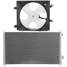 13076243 Newmotor Ac Condenser Cooling Fan Kit For Honda Civic 2001 2002 2003 2004 2005