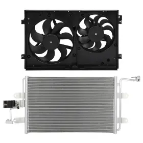 13082260 Newmotor Ac Condenser Cooling Fan Kit 2000-2006 Audi Tt Quattro 1999-2005 Volkswagen Golf