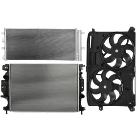 13091402 Newmotor Radiator Condenser Cooling Fan Kit For Ford Fusion 2013 2014 2015 2016