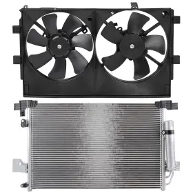 13121390 Newmotor Ac Condenser Cooling Fan Kit For Mitsubishi Lancer 2008-2015 2016 2017