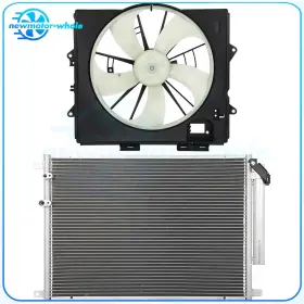 13121393 Newmotor Ac Condenser Cooling Fan Kit For Cadillac Cts 2009 2010 2011 2012 2013