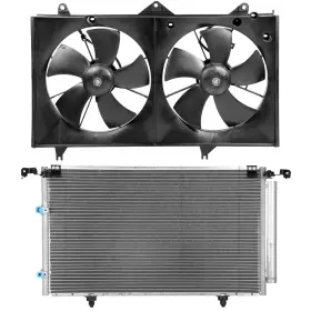 13497447 Newmotor Ac Condenser Cooling Fan Kit For Toyota 2004-2008 Solara 2002-2006 Camry 2.4l