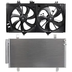 13497454 Newmotor Ac Condenser Cooling Fan Kit For Toyota Camry 2.5l 2012 2013 2014-2017