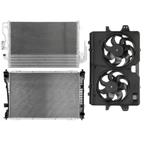 Newmotor 13497467 Radiator Condenser Cooling Fan Kit For Ford Escape 2009-2012 2.5l Auto Trans