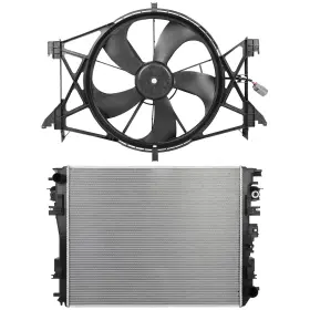 Newmotor 13497527 Radiator Cooling Fan Kit For 2014-2018 Ram 1500 3.0l 2500 3500 6.4l