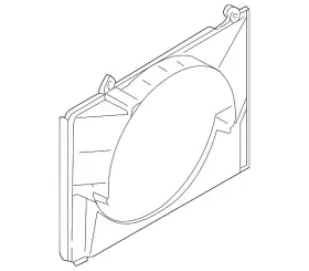 21476-4w000 Nissan Genuine Fan Shroud