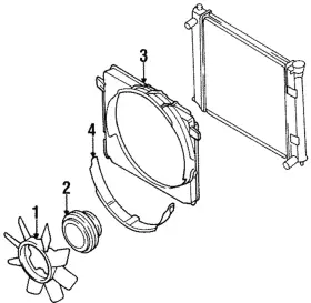 21477-40p00 Nissan Genuine Lower Shroud
