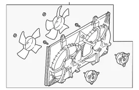 21481-ca00b Nissan Genuine Fan Assembly