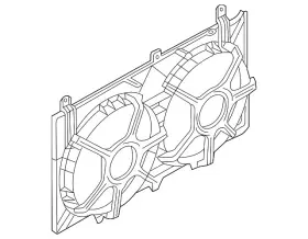 21483-ev00a Nissan Genuine Fan Shroud 21483-ev00a Nissan Genuine Fan Shroud