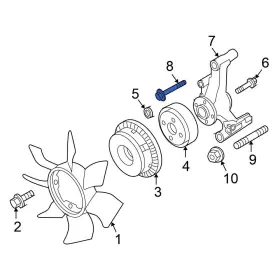 11916zn50a Nissan Oe For Maxima 2016-2023 Engine Cooling Fan Clutch Bolt