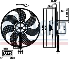 85544 Nissens Fan